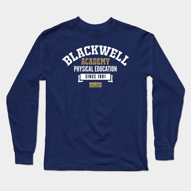 Blackwell Academy Physical Education Vintage Design Long Sleeve T-Shirt by AniReview